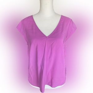 EXPRESS | Purple Blouse Criss Cross Back | Size Small